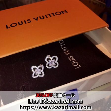 ショートピアス ルイヴィトン LV ピアス Louis Vuitton 耳飾り ...